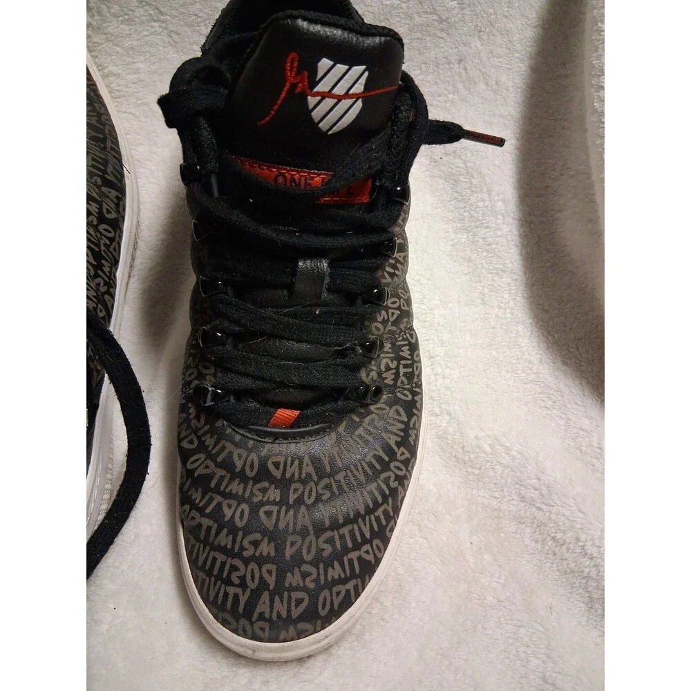 K Swiss x Gary Vee 004 Low Black White Positivity/Optimism Shoes Men's Size 9.5
